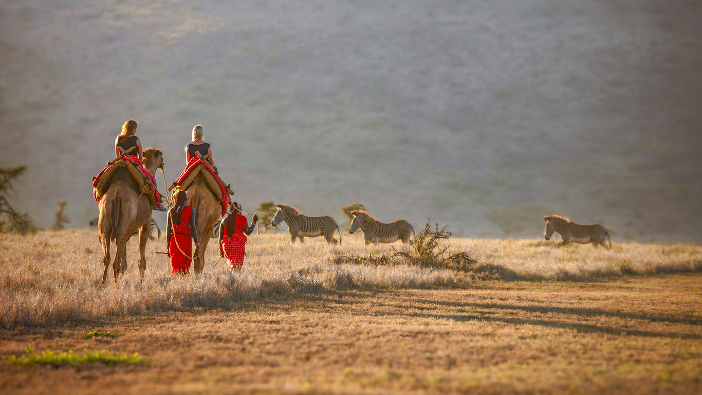 Lewa Safari Camp camel trekking