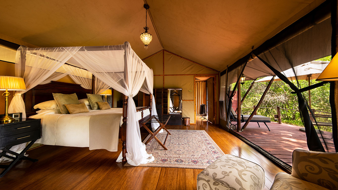 Elewana Sand River Luxury Tent interior Double