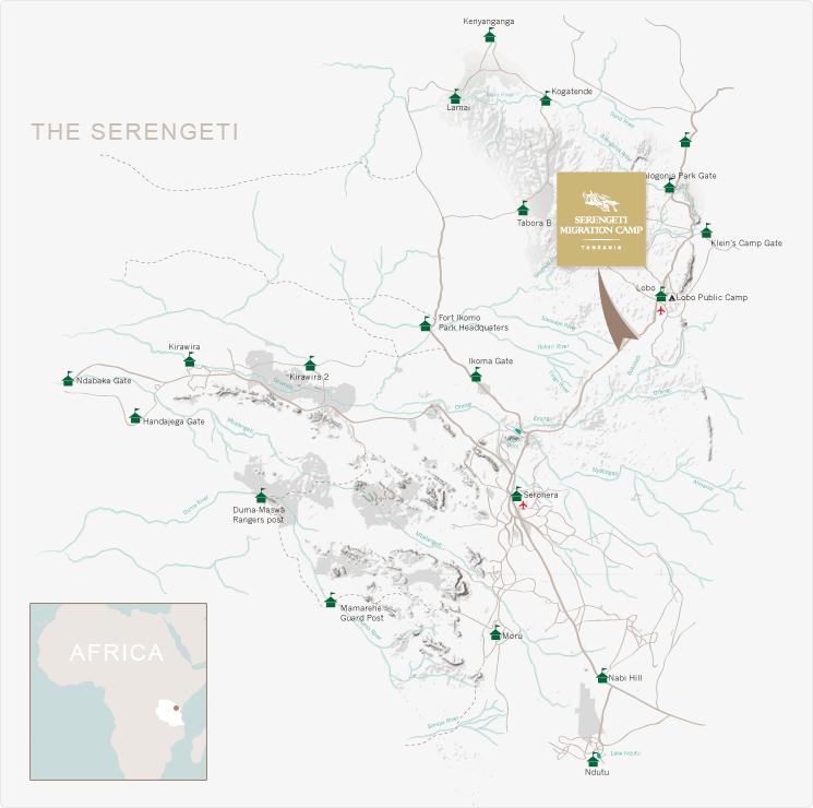 Serengeti map