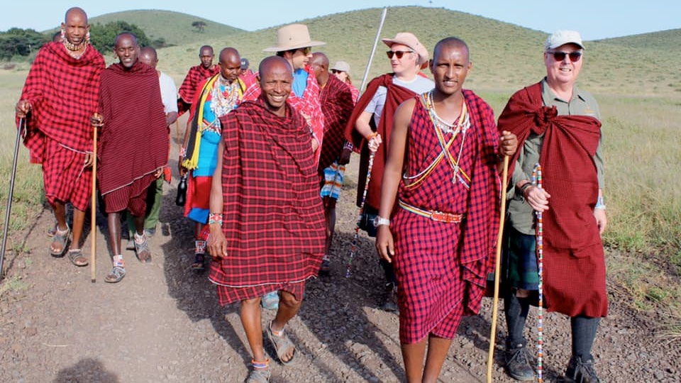 The Scottish Maasai Power walk in Amboseli